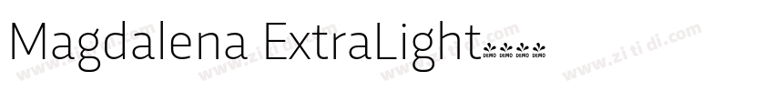 Magdalena ExtraLight字体转换